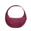 Front view of SYMA Fable Sling Bag Maroon showing signature front flap. Urban streetwear sling bag