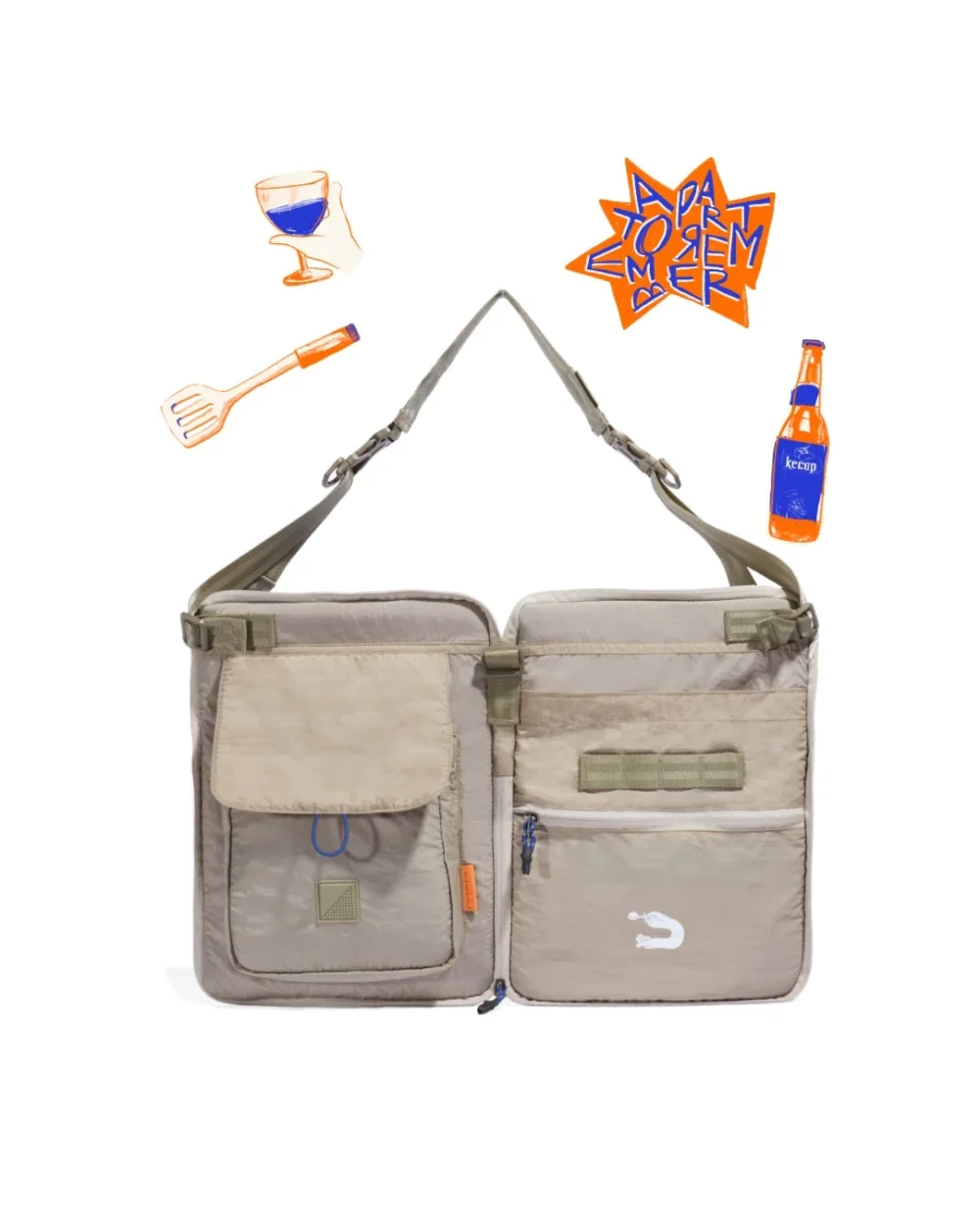 Supper Apron Sling Bag