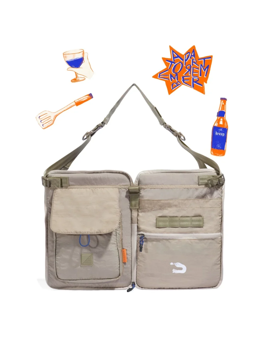Supper Apron Sling Bag